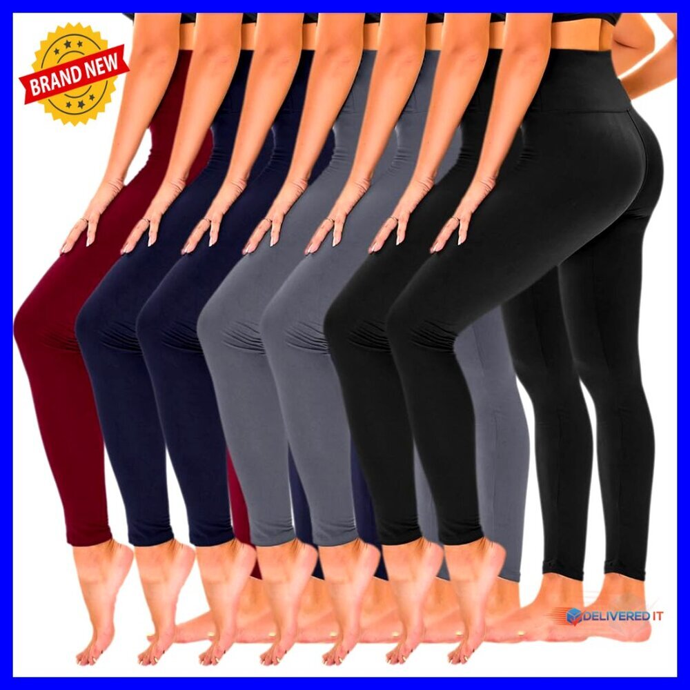 High Waisted Yoga Pants with Pockets - Ultra Soft 4-Way Stretch Leggings